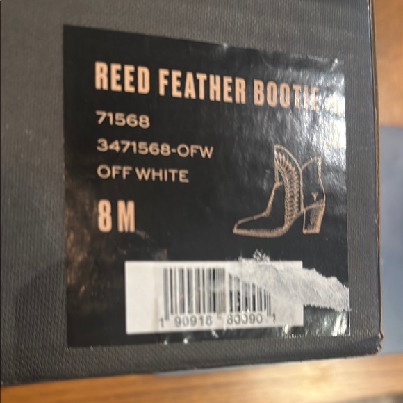 Frye Cream Ankle Booties with Stacked Heel - Picture 7 of 7